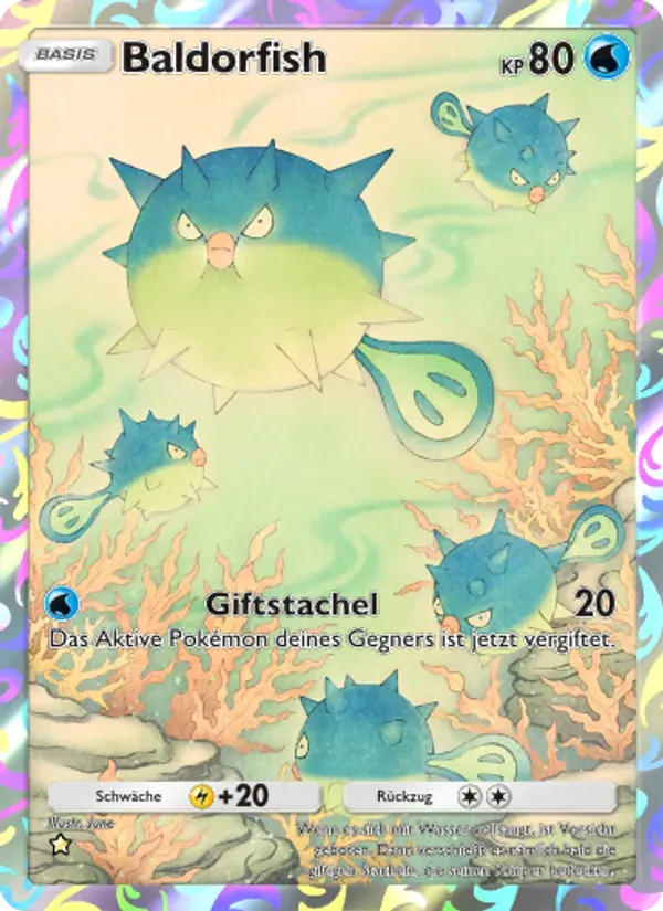 Qwilfish card in German