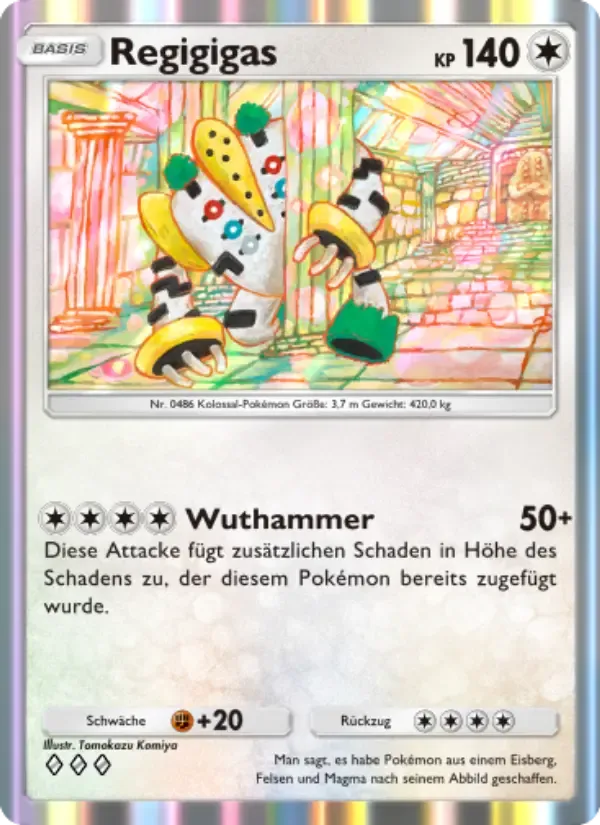 Regigigas card in German