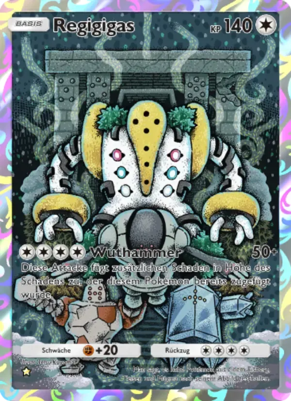 Regigigas card in German