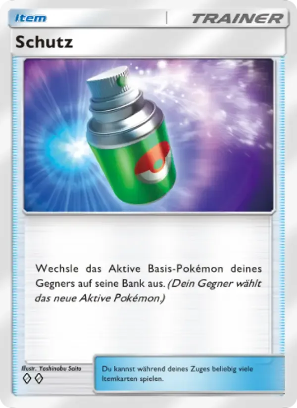 Repel card in German