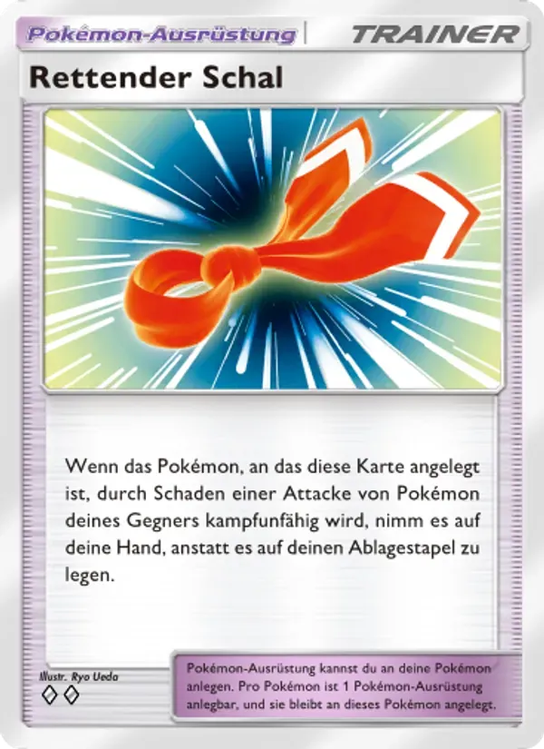 Rescue Scarf card in German