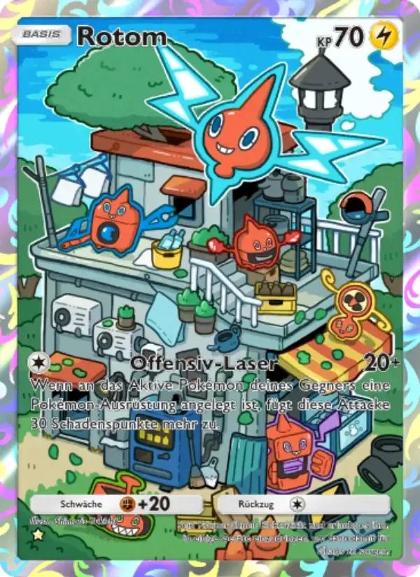 Rotom card in German