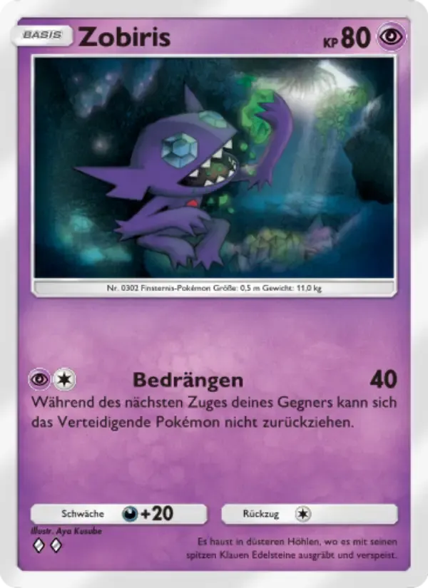 Sableye card in German