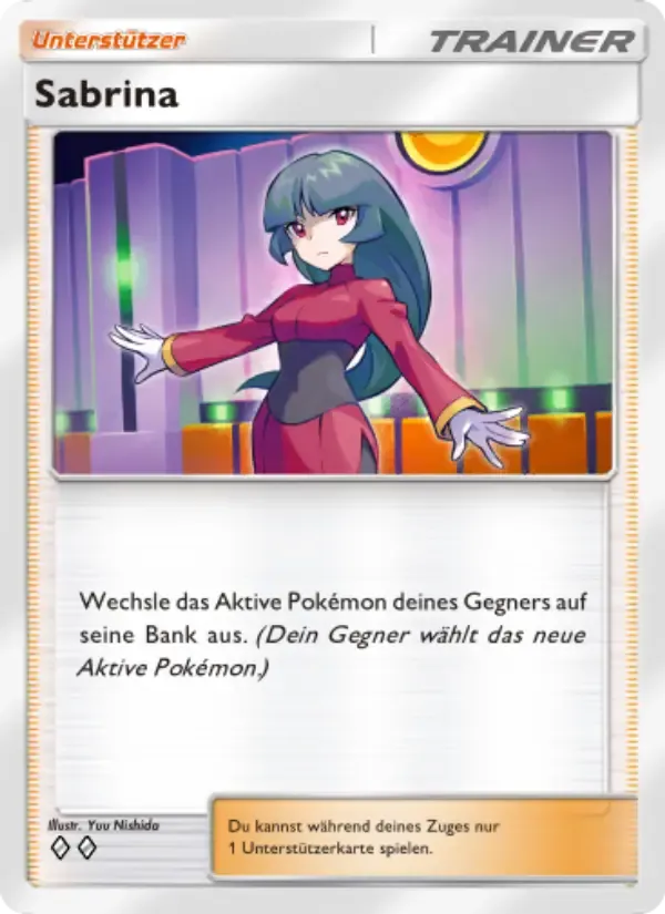 Sabrina card in German