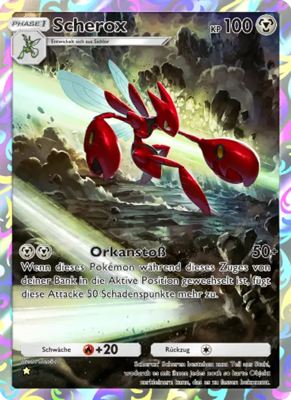 Scizor card in German