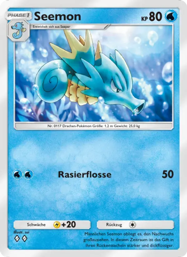 Seadra card in German