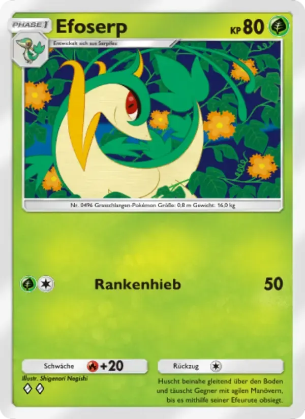 Servine card in German
