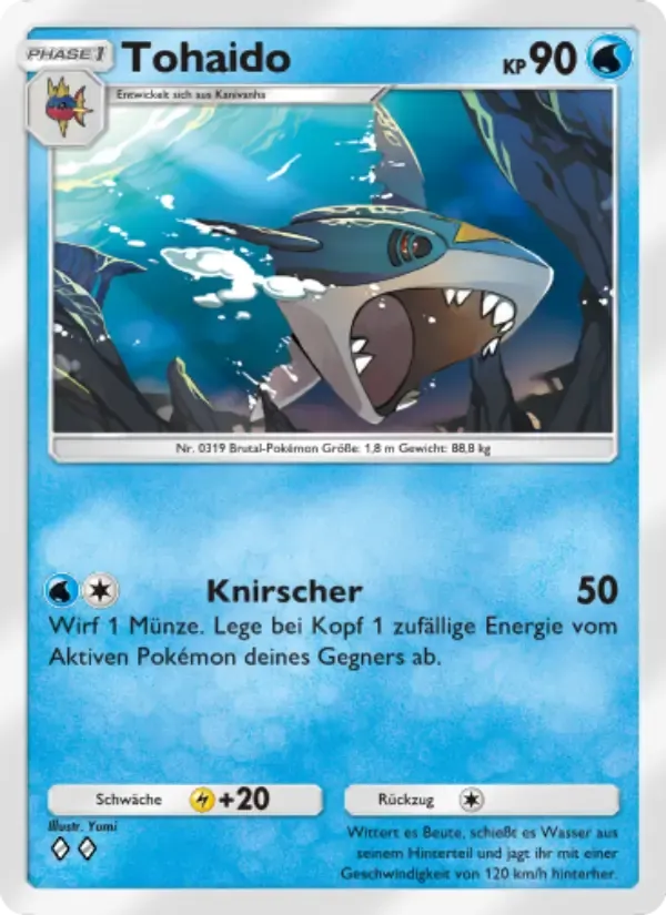 Sharpedo card in German