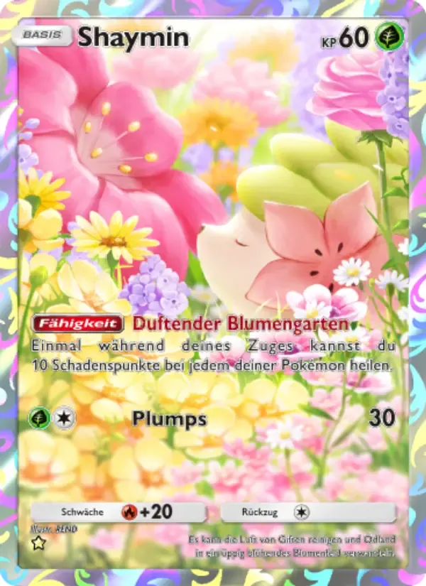 Shaymin card in German