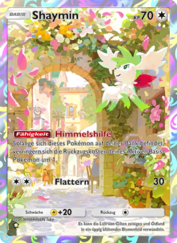 Shaymin card in German