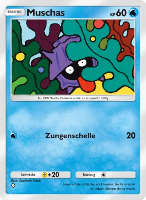 Shellder card in German