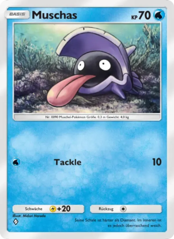Shellder card in German