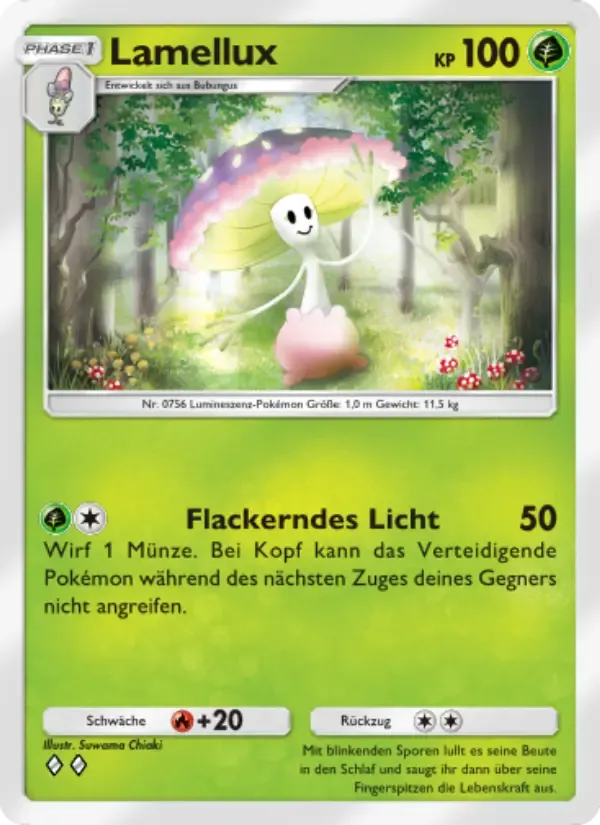 Shiinotic card in German
