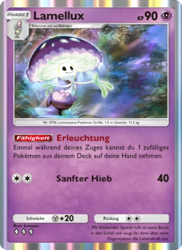 Shiinotic card in German