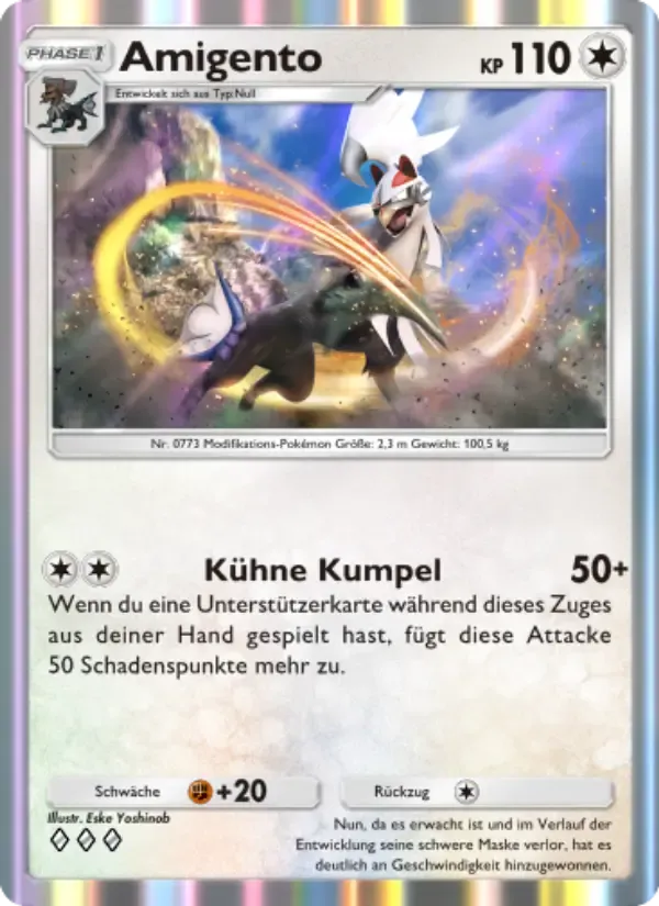 Silvally card in German
