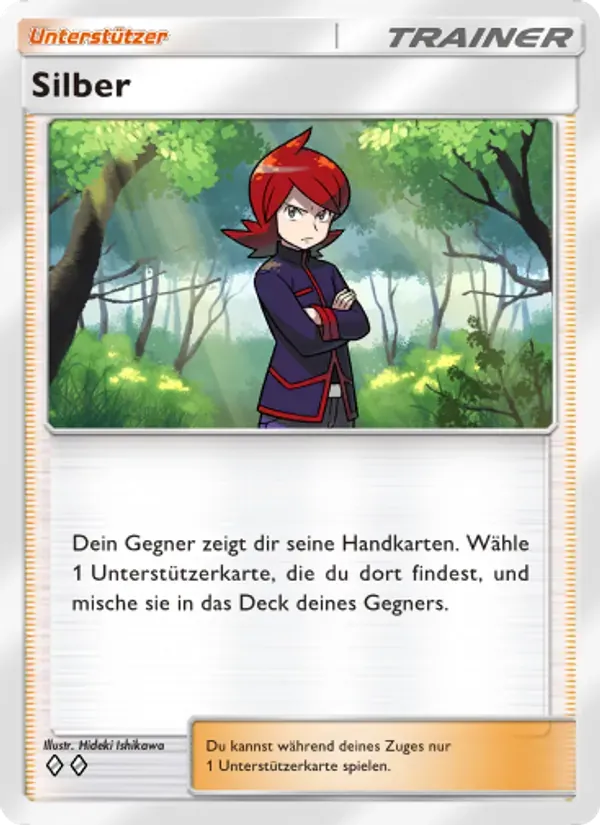 Silver card in German