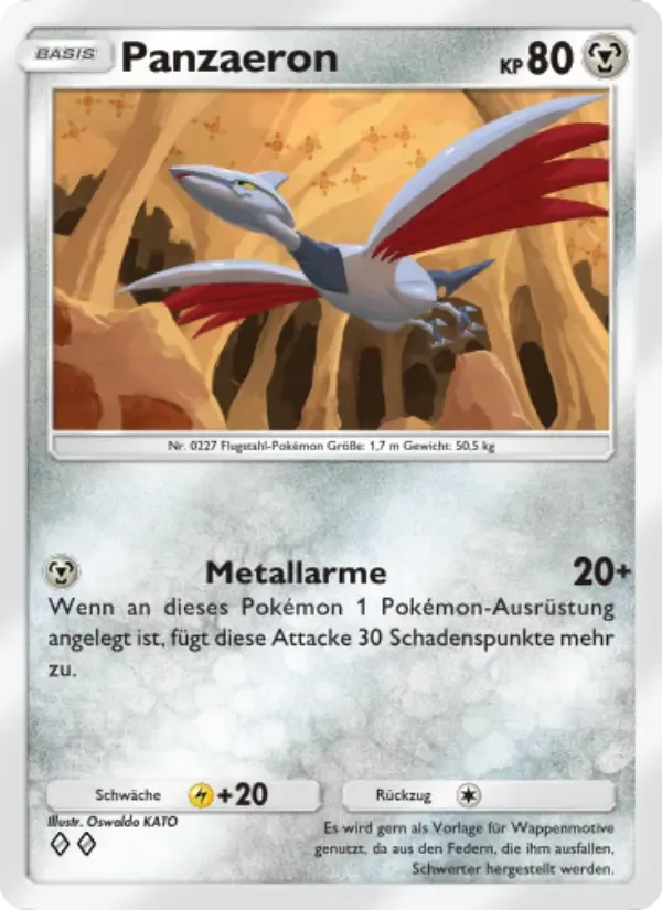 Skarmory card in German