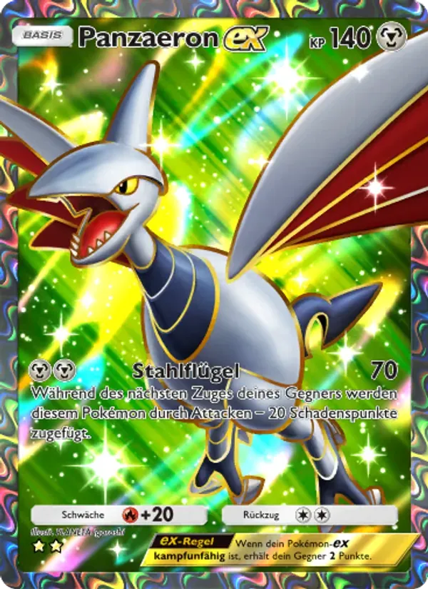 Skarmory ex card in German