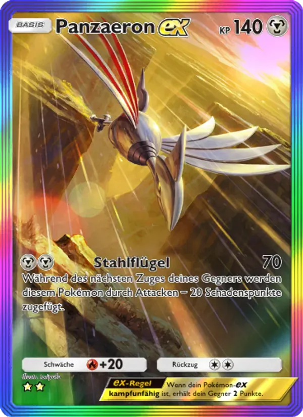 Skarmory ex card in German