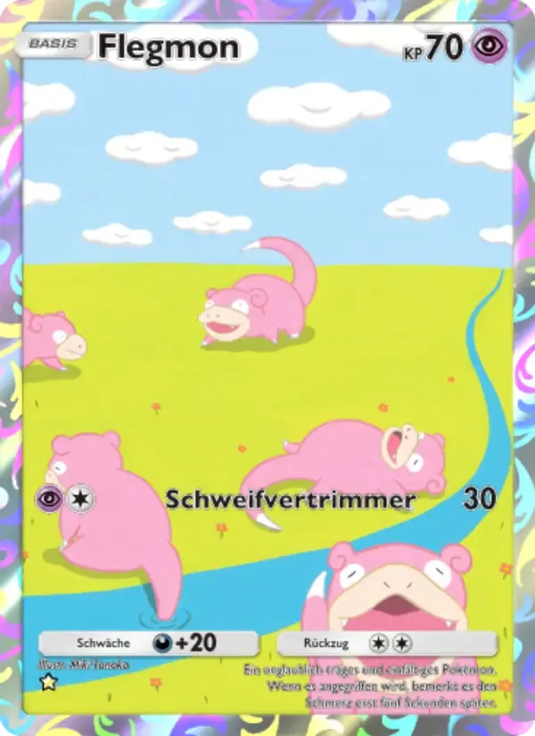 Slowpoke card in German