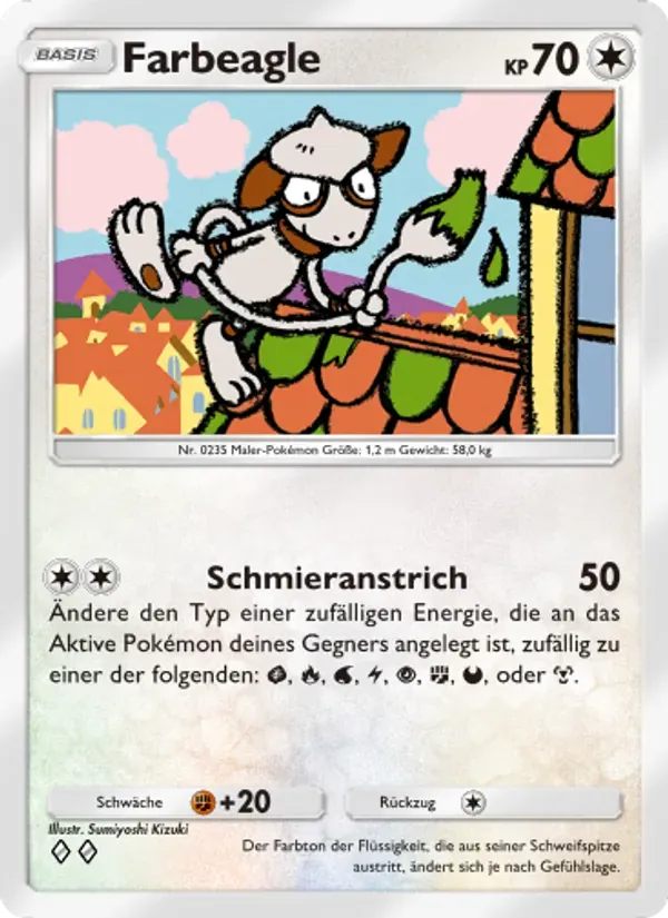 Smeargle card in German
