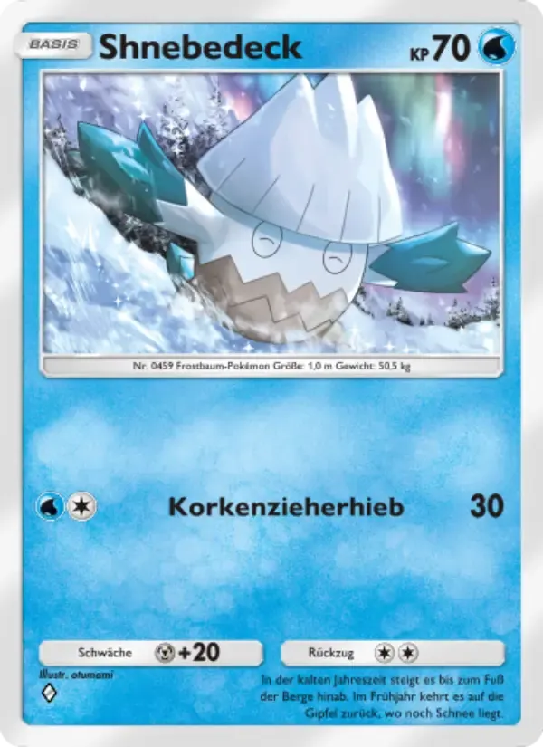 Snover card in German