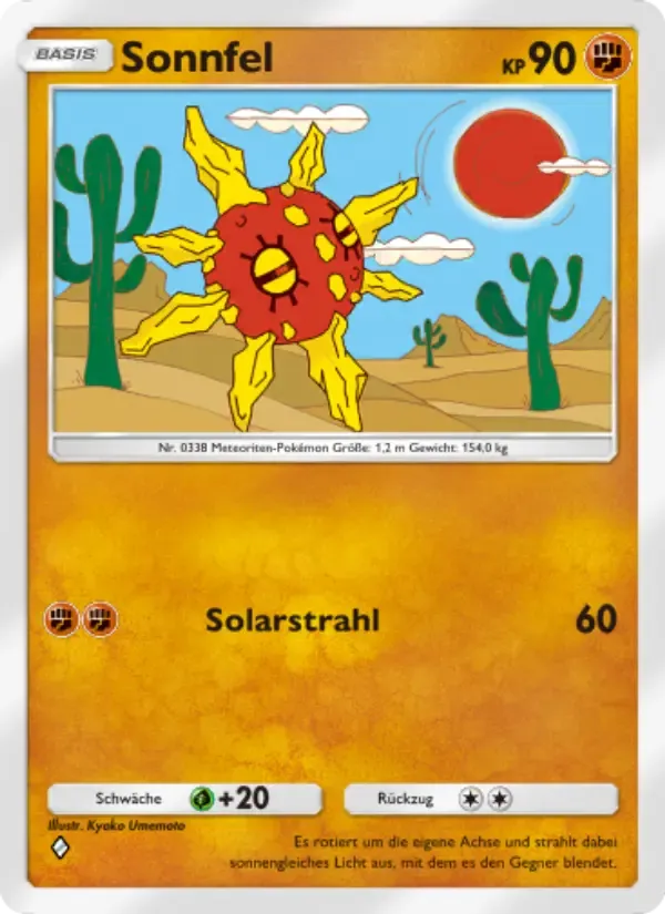 Solrock card in German