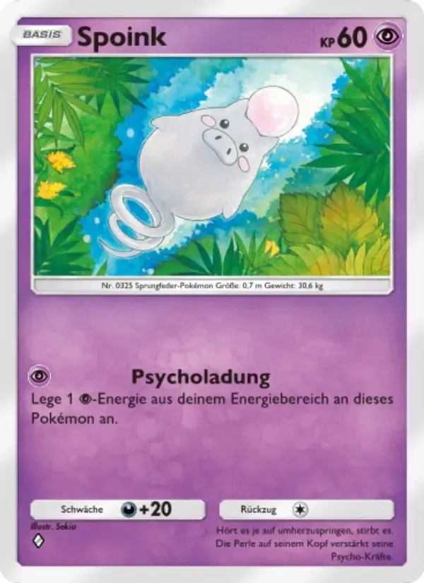 Spoink card in German