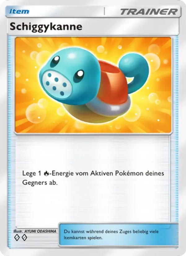 Squirt Bottle card in German