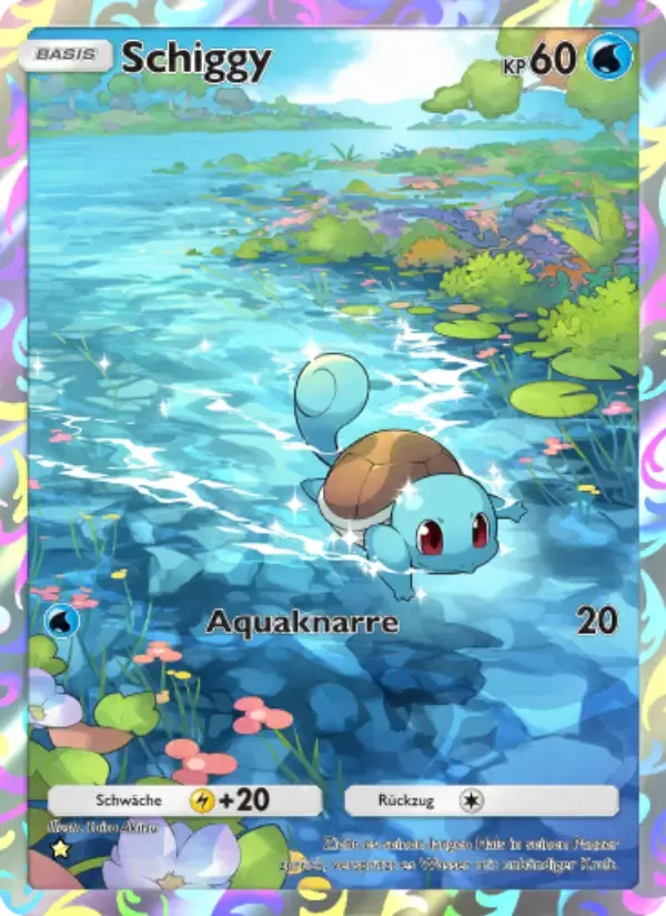 Squirtle card in German