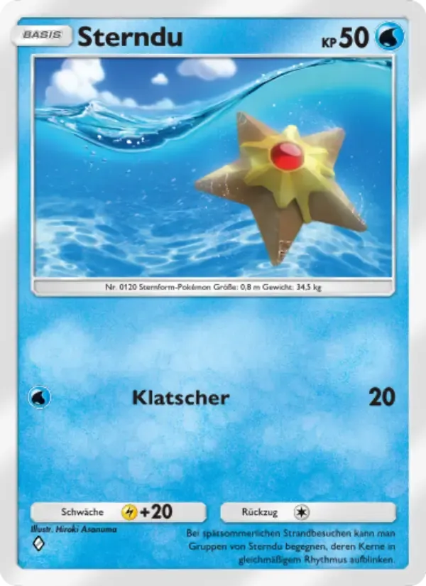 Staryu card in German