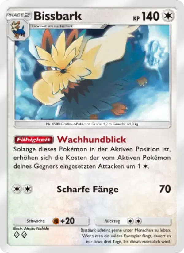Stoutland card in German
