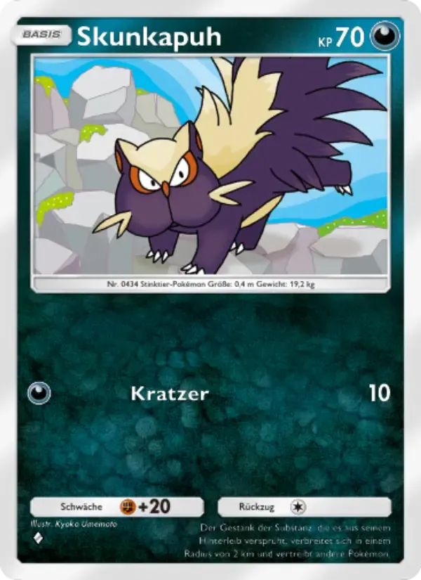 Stunky card in German