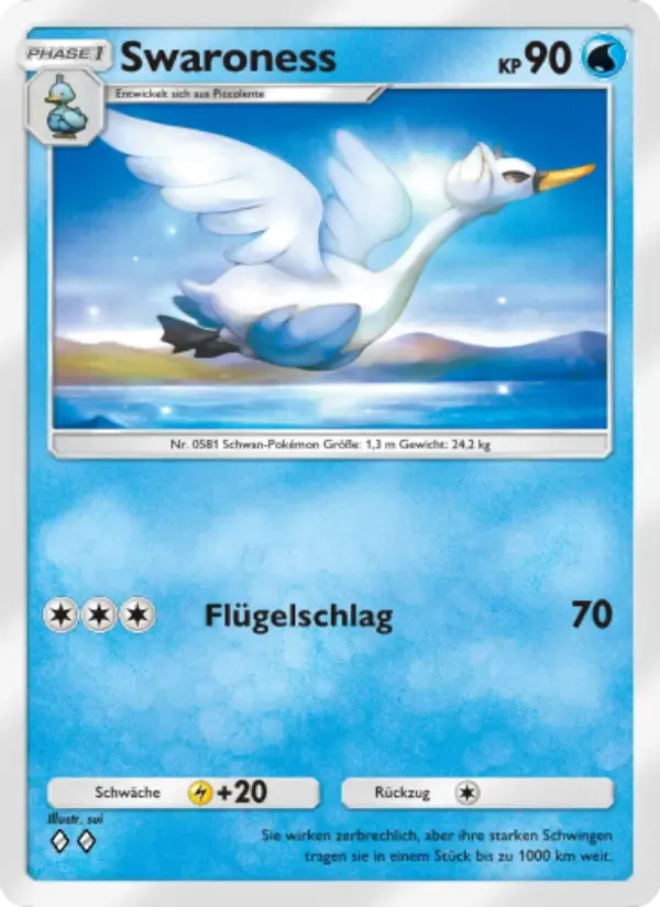 Swanna card in German
