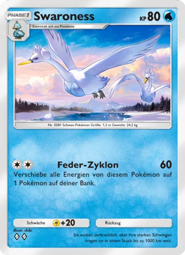 Swanna card in German