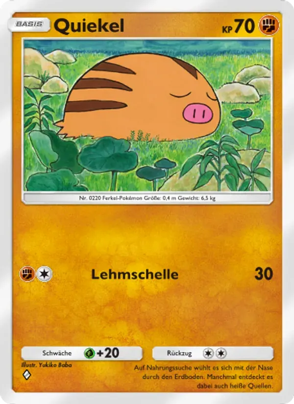 Swinub card in German