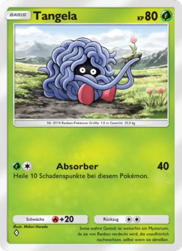 Tangela card in German