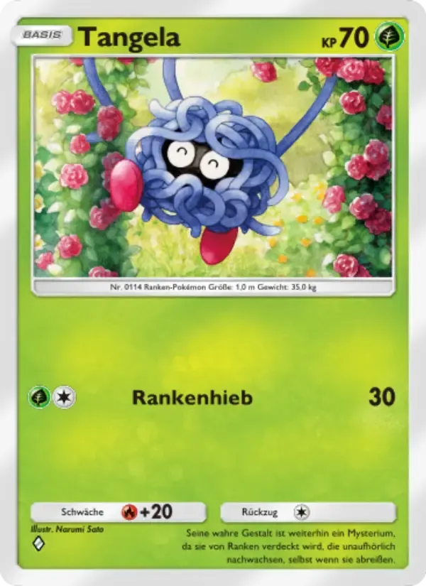 Tangela card in German
