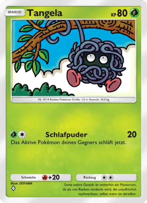 Tangela card in German