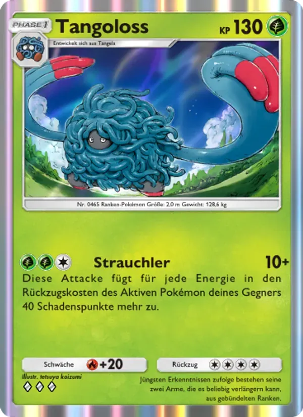 Tangrowth card in German