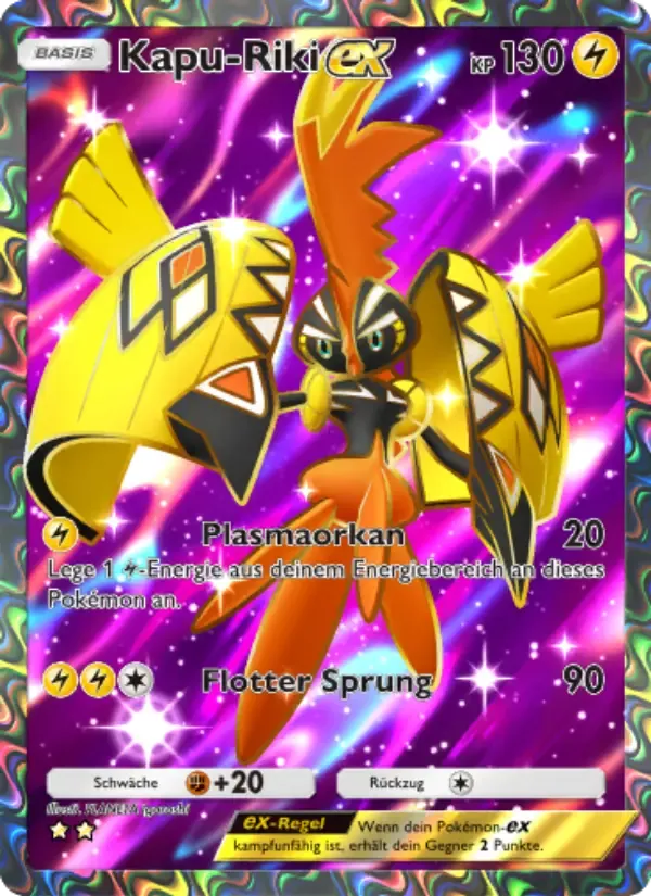 Carta de Tapu Koko ex em Alemão