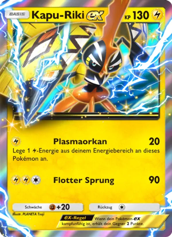 Tapu Koko ex card in German