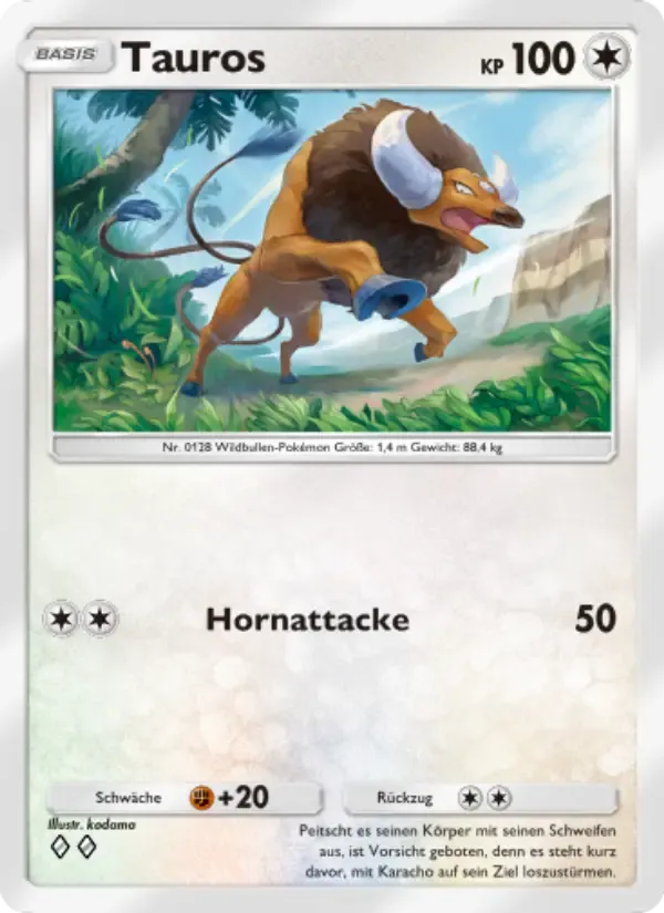 Tauros card in German