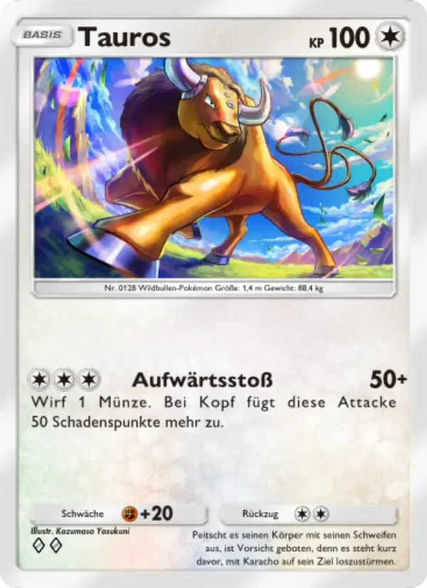 Tauros card in German