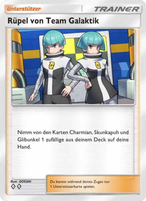 Team Galactic Grunt card in German