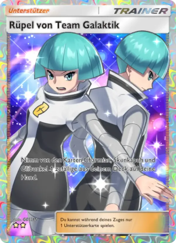 Team Galactic Grunt card in German
