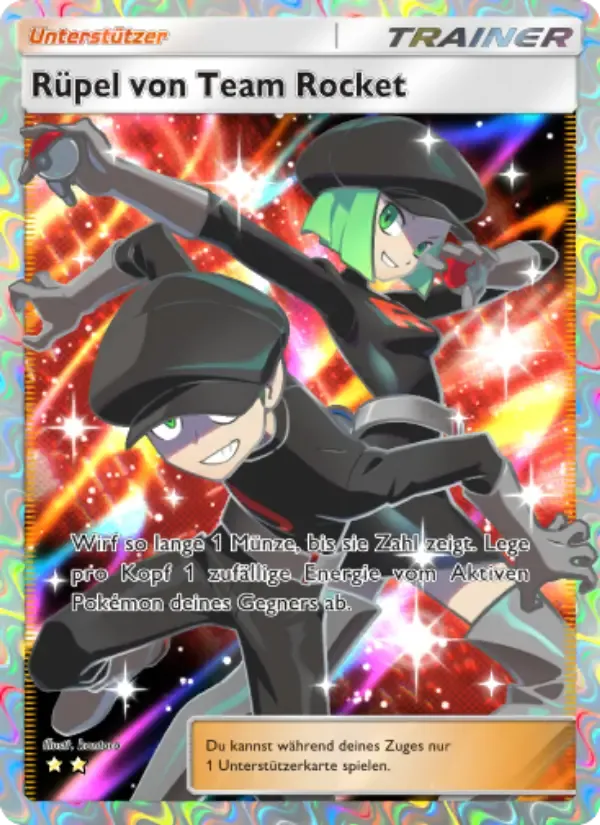 Team Rocket Grunt card in German