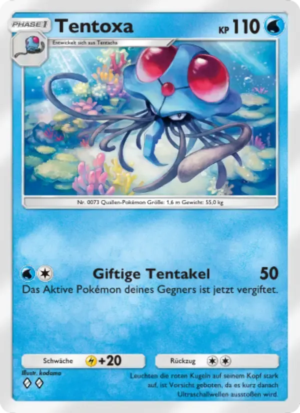 Tentacruel card in German