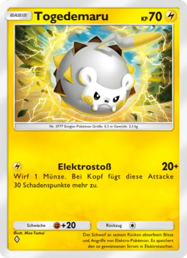 Togedemaru card in German