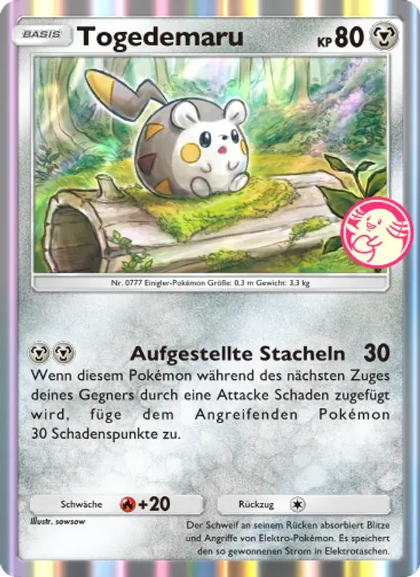 Togedemaru card in German